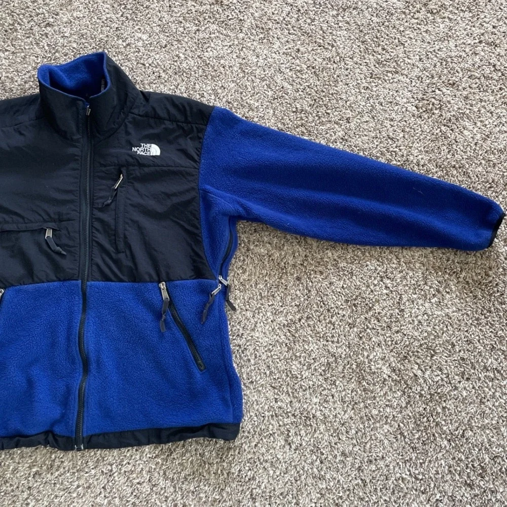 Vintage The North Face Denali Polartec Fleece Jacket‎ Blue Mens Medium Zip Up